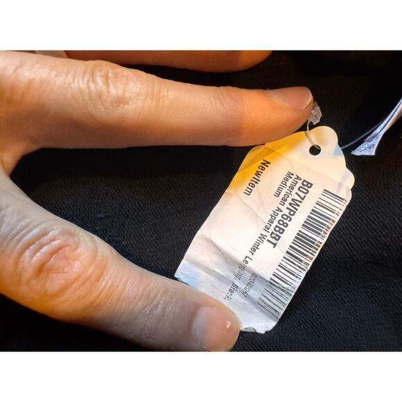 American Apparel Black Winter Leggings Women's Size Medium Stretchy NWT - Picture 4 of 8